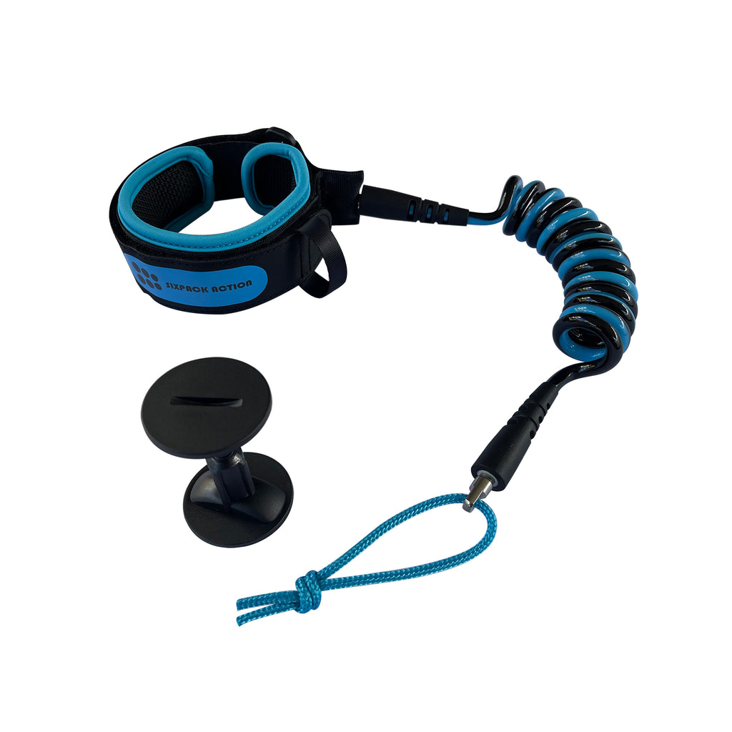 Bicep Bodyboard Leash 4'7mm for Adults Red