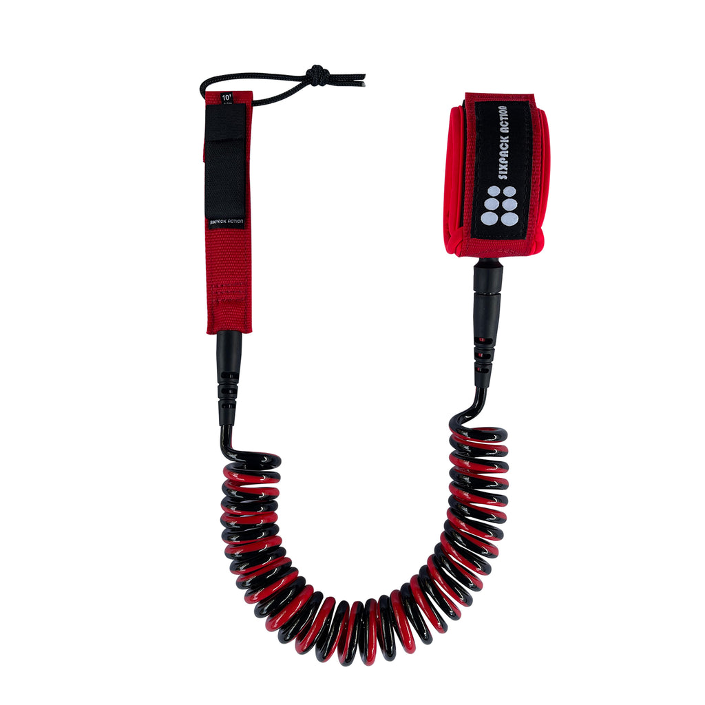 SUP Surf Leash 10'7mm Red